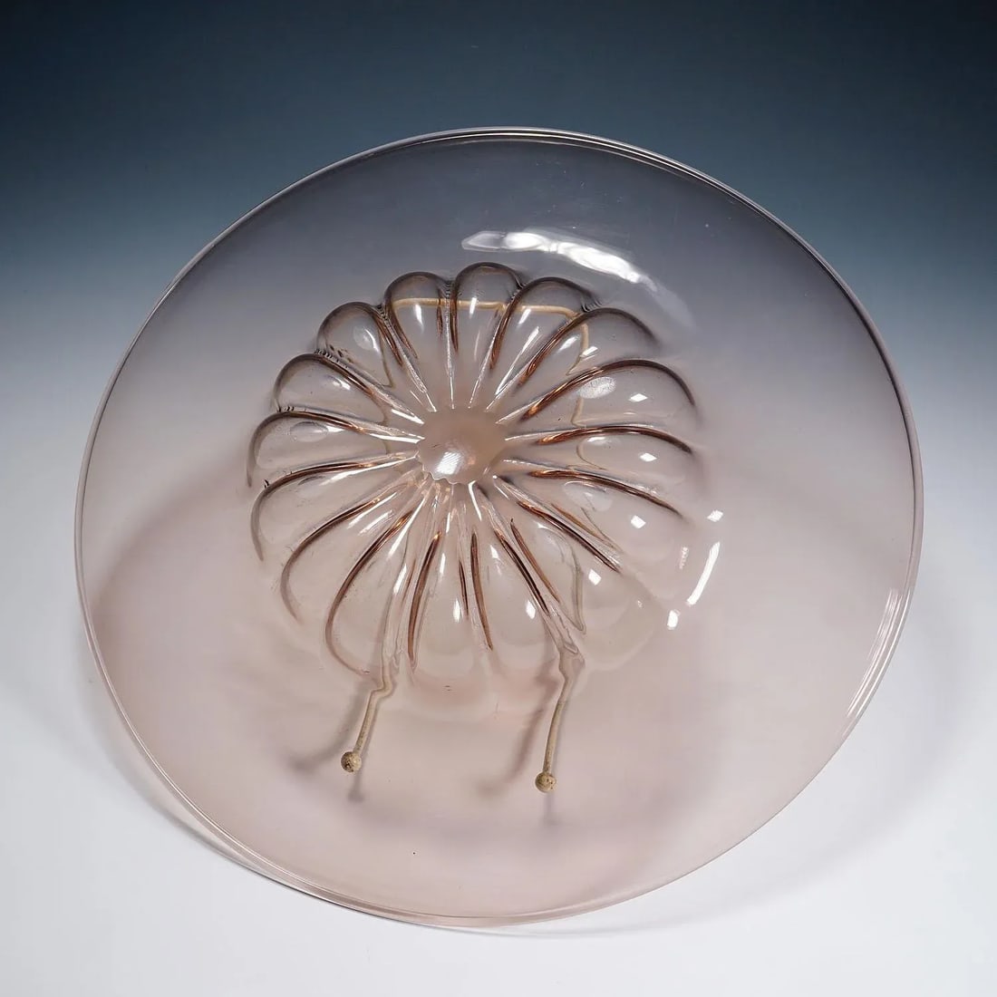 Large Vetro Soffiato Glass Dish by Vittorio Zecchin for Venini Murano Ca. 1925 - 4