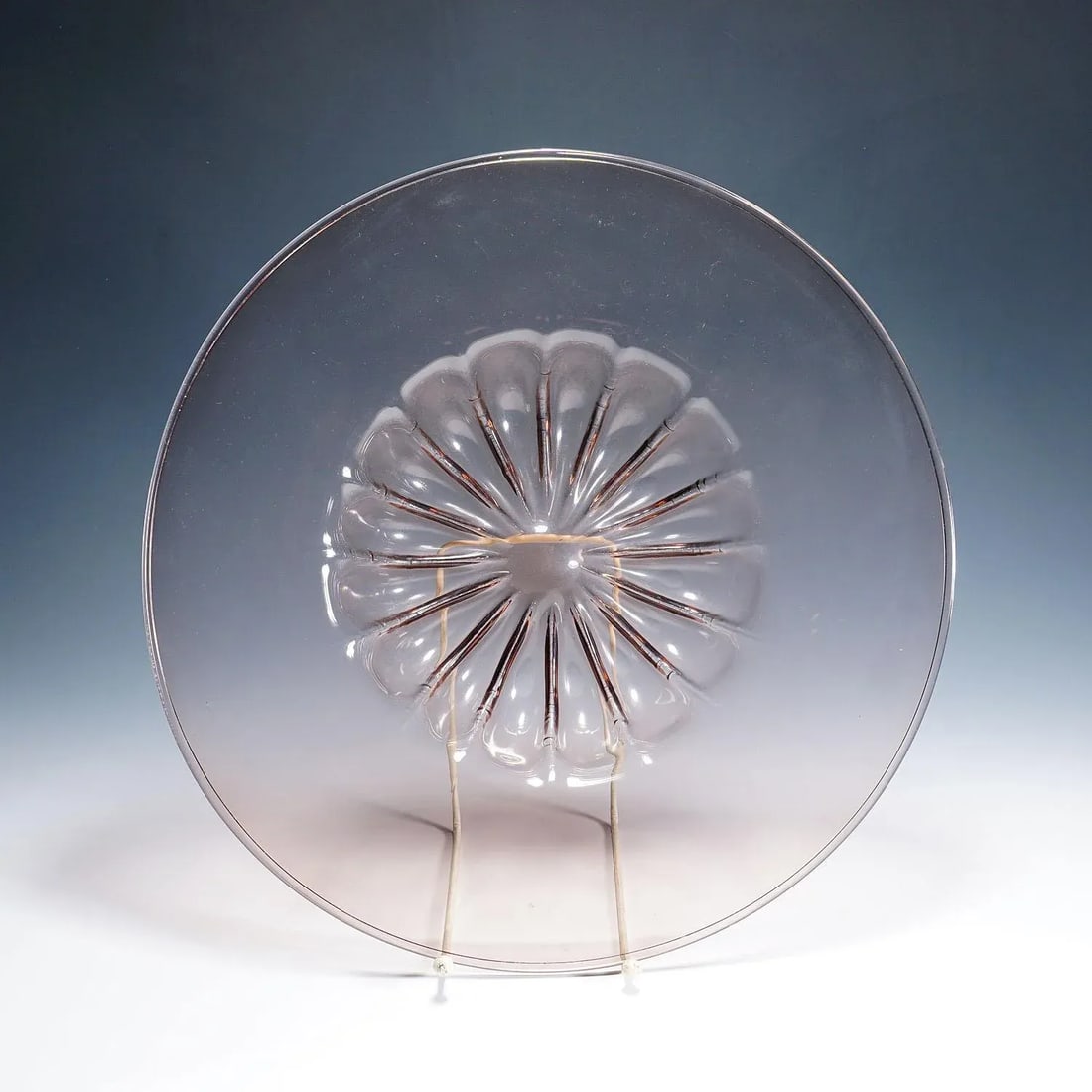 Large Vetro Soffiato Glass Dish by Vittorio Zecchin for Venini Murano Ca. 1925 - 6