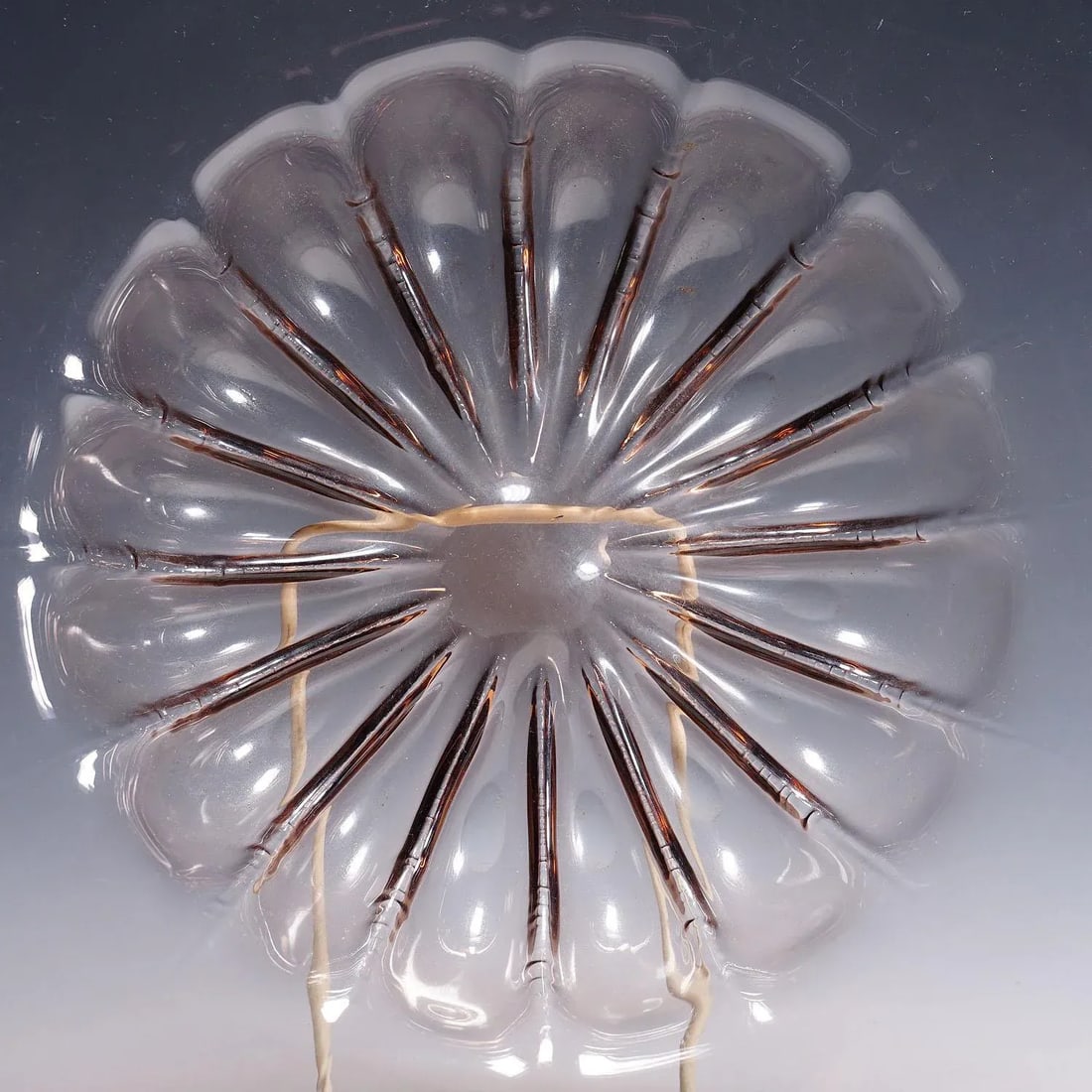 Large Vetro Soffiato Glass Dish by Vittorio Zecchin for Venini Murano Ca. 1925 - 7