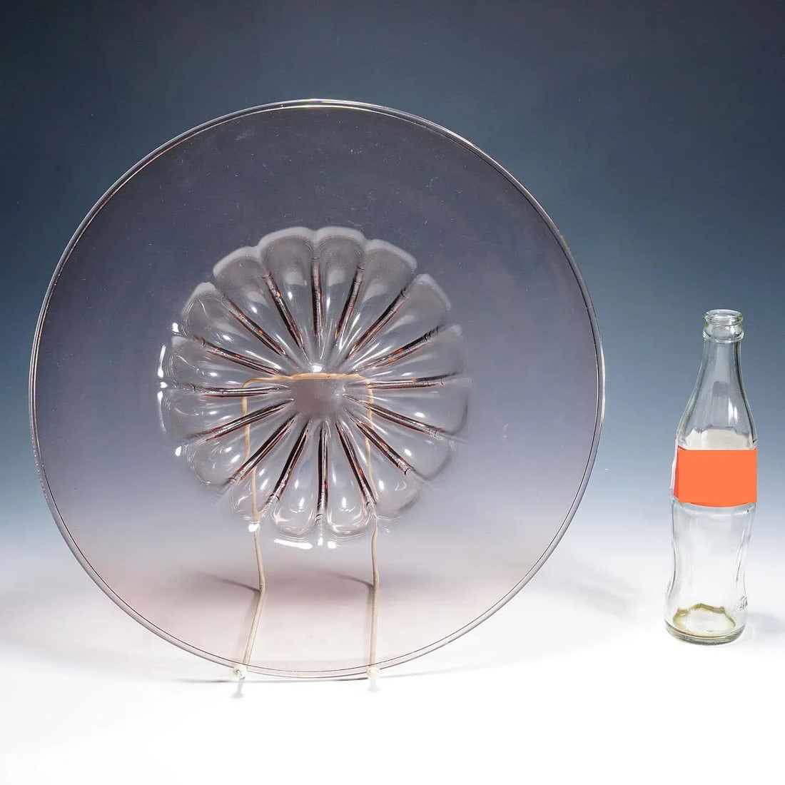 Large Vetro Soffiato Glass Dish by Vittorio Zecchin for Venini Murano Ca. 1925 - 9