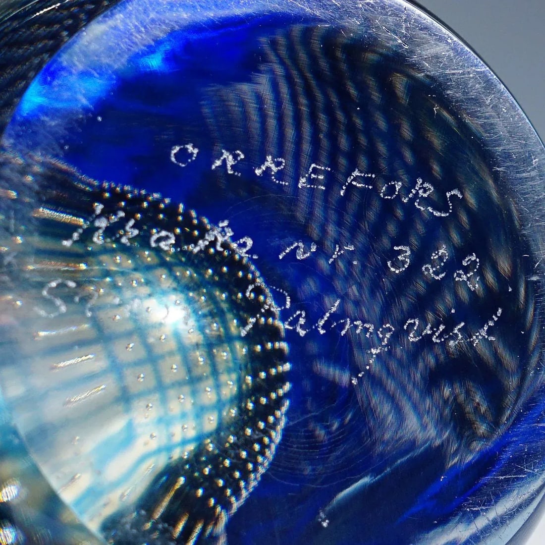 Vintage Kraka Vase by Sven Palmquist for Orrefors, Sweden 1955 - 8