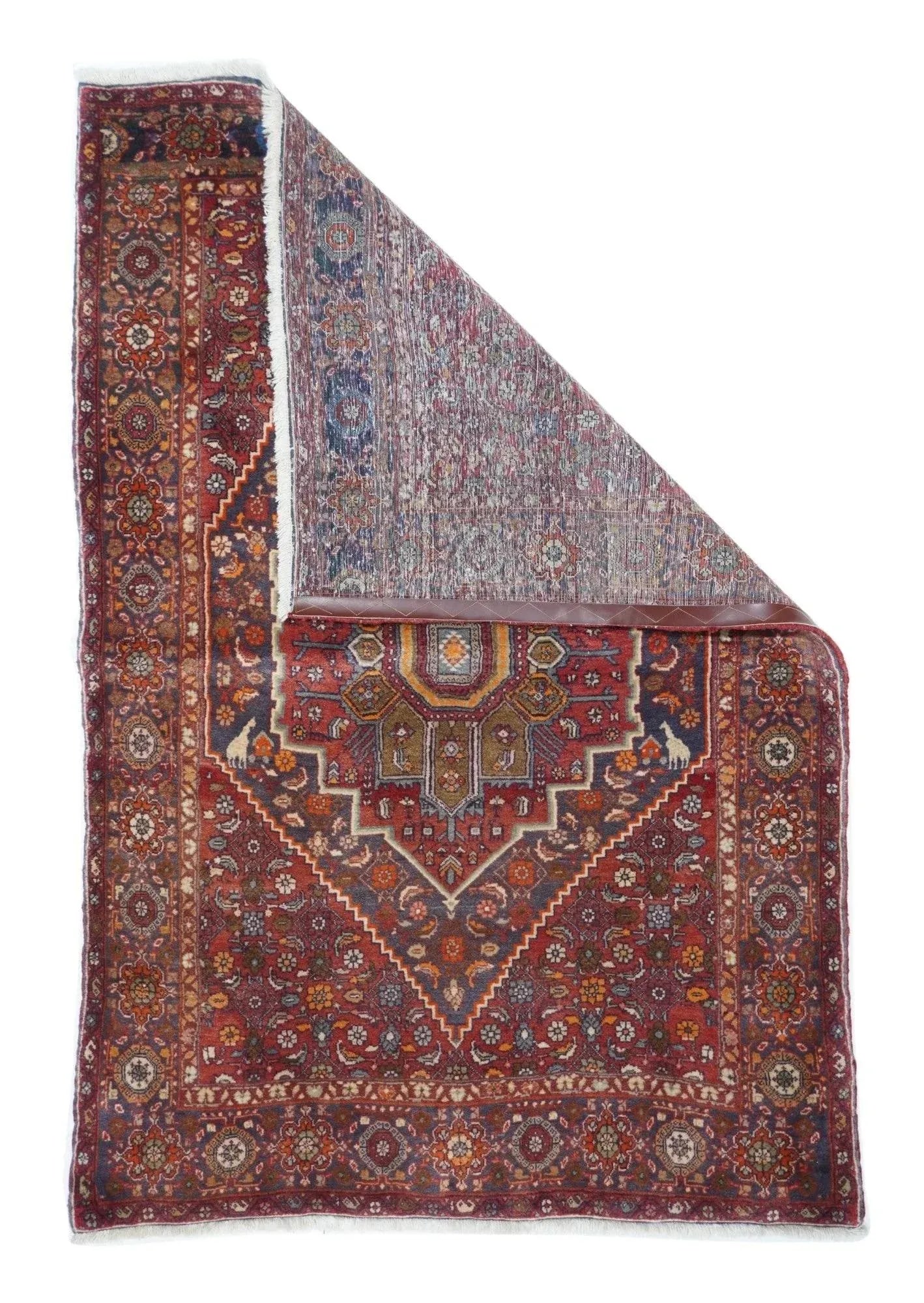 Vintage Bidjar Rug 3'11'' x 6'1'' - 2