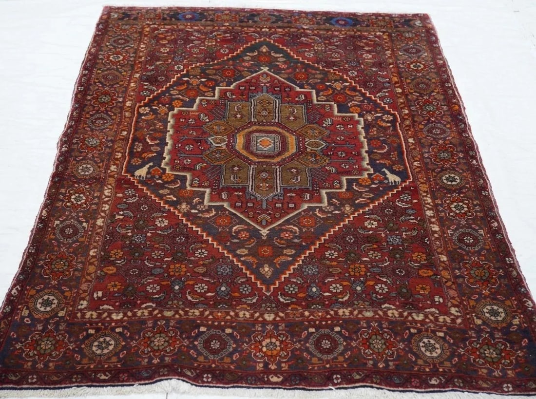 Vintage Bidjar Rug 3'11'' x 6'1'' - 7