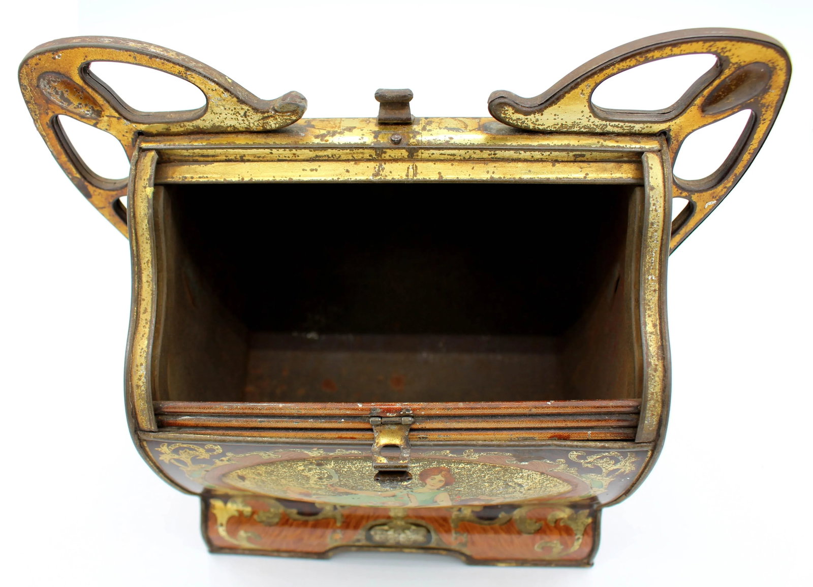 1906 Art Nouveau Biscuit Tin by Huntley & Palmers - 4