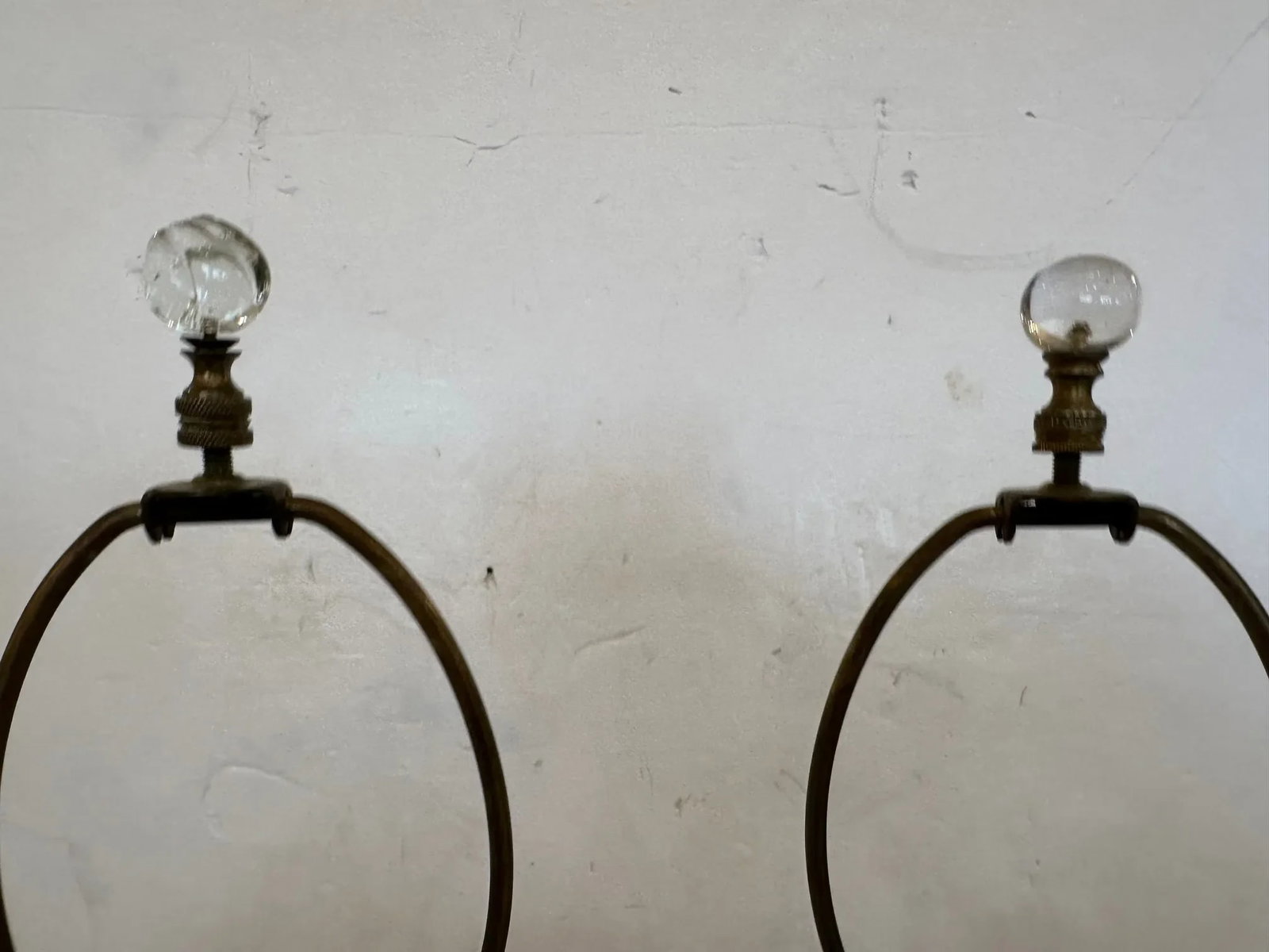 Handblown Baccarat Columnar Lamps With Bronze Mounts -A Pair - 5