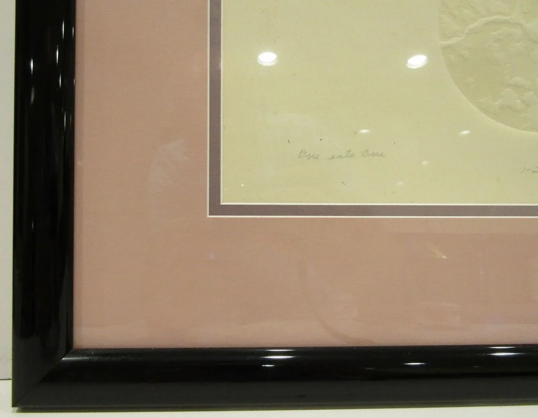 1969 Richard A. Dietz Embossed Lithograph "One Into One" - 9