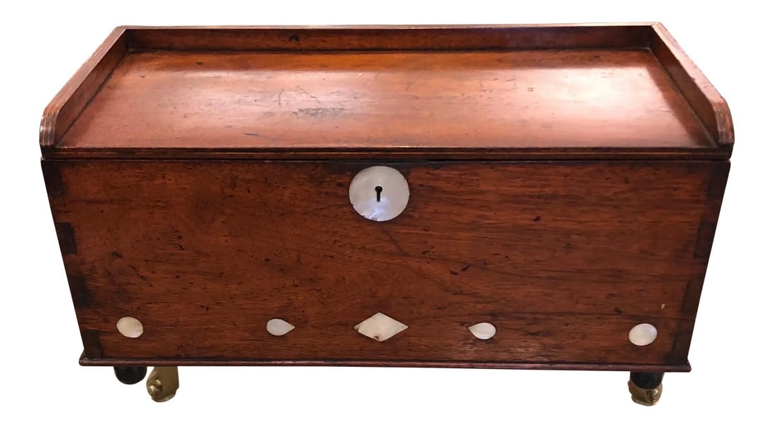 19th Century Traditional Mahogany Sailormade Box (1 of 10)