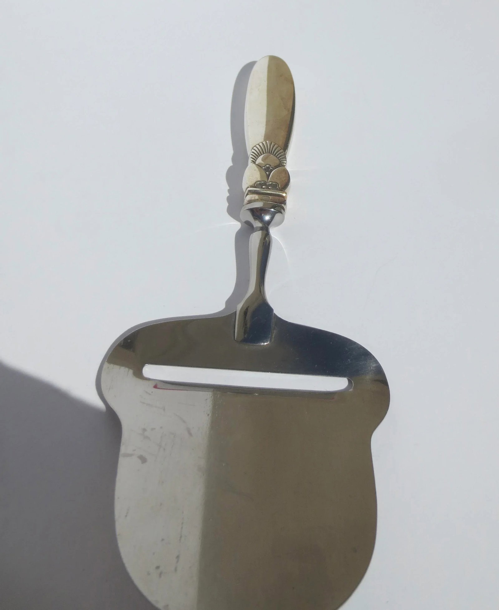 Georg Jensen Sterling Cheese Plane Cactus Pattern - 3