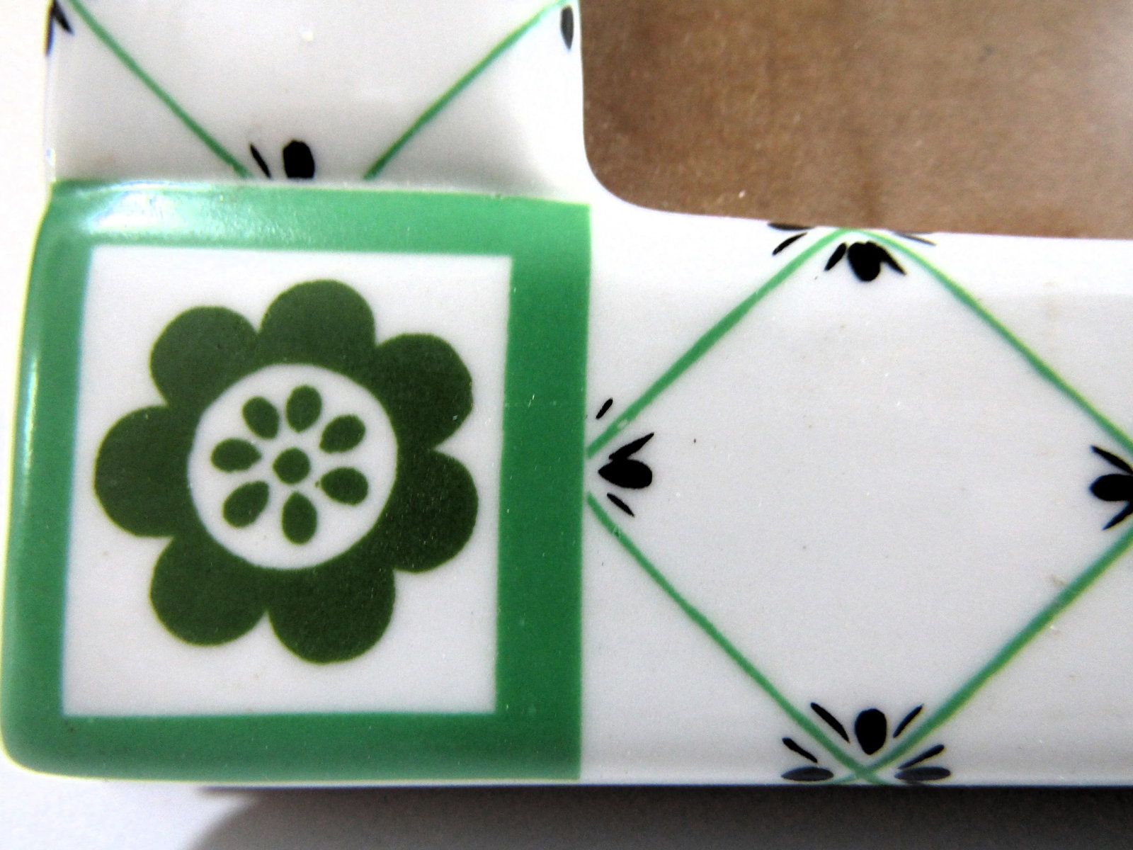 Mangani Italy Green and White Porcelain Frame - 6