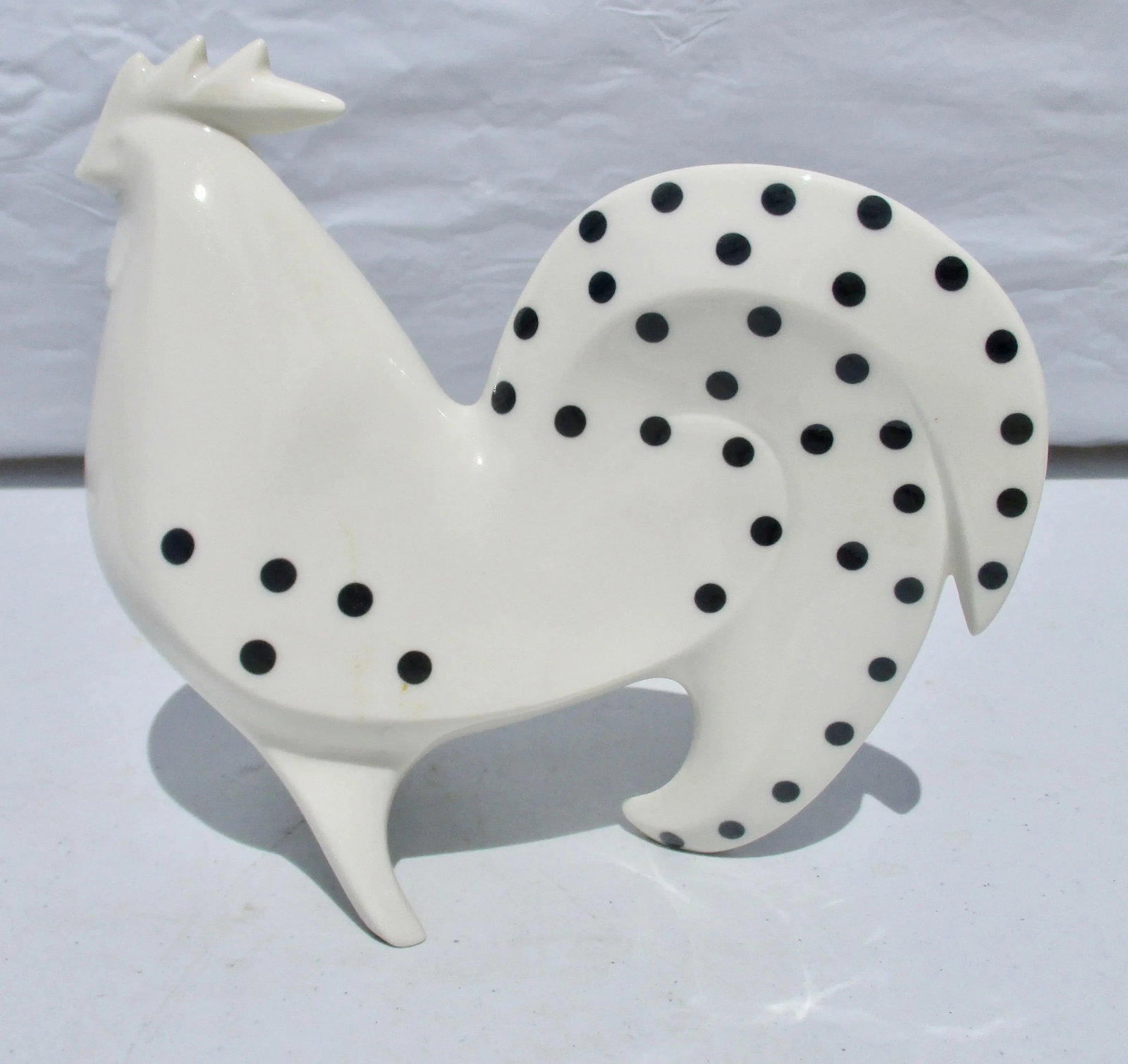 1970s Vintage Sgrafo Modern Rooster Figurine - 4