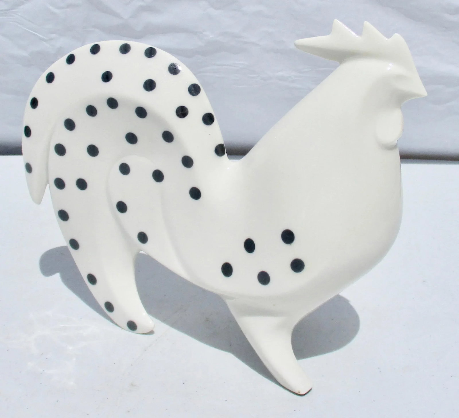 1970s Vintage Sgrafo Modern Rooster Figurine - 8