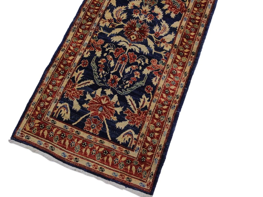 1980s Vintage Hand-Knotted Wool Rug - 2"²8"³ × 12"²8"³ - 3