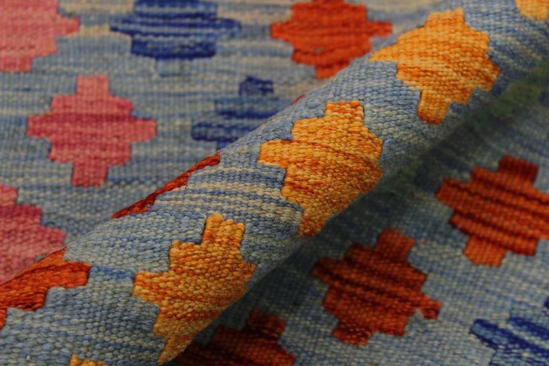 Shabby Chic Kilim Hand-Woven Wool Rug - 3"²3"³ × 4"²10"³ - 6