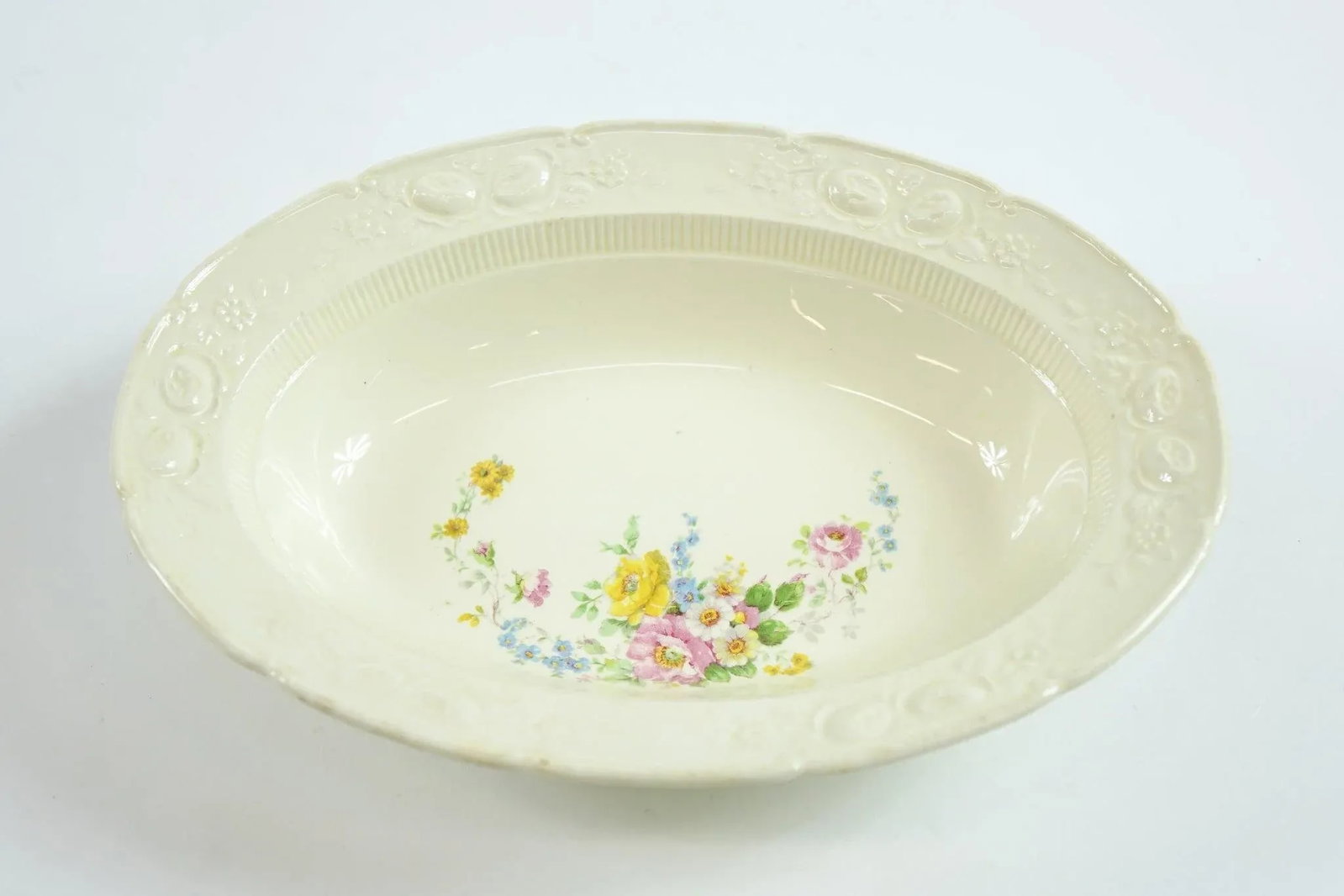 Mid 20th Century Homer Laughlin Dish With Flowers - 4