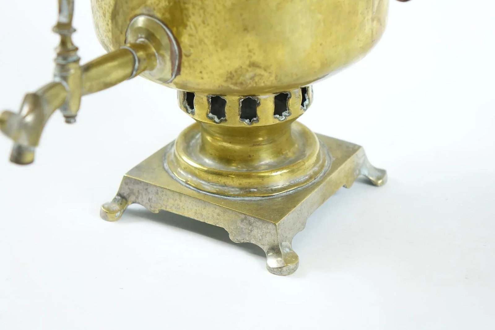 Antique Russian Brass Samovar With 1875 Markings - 2