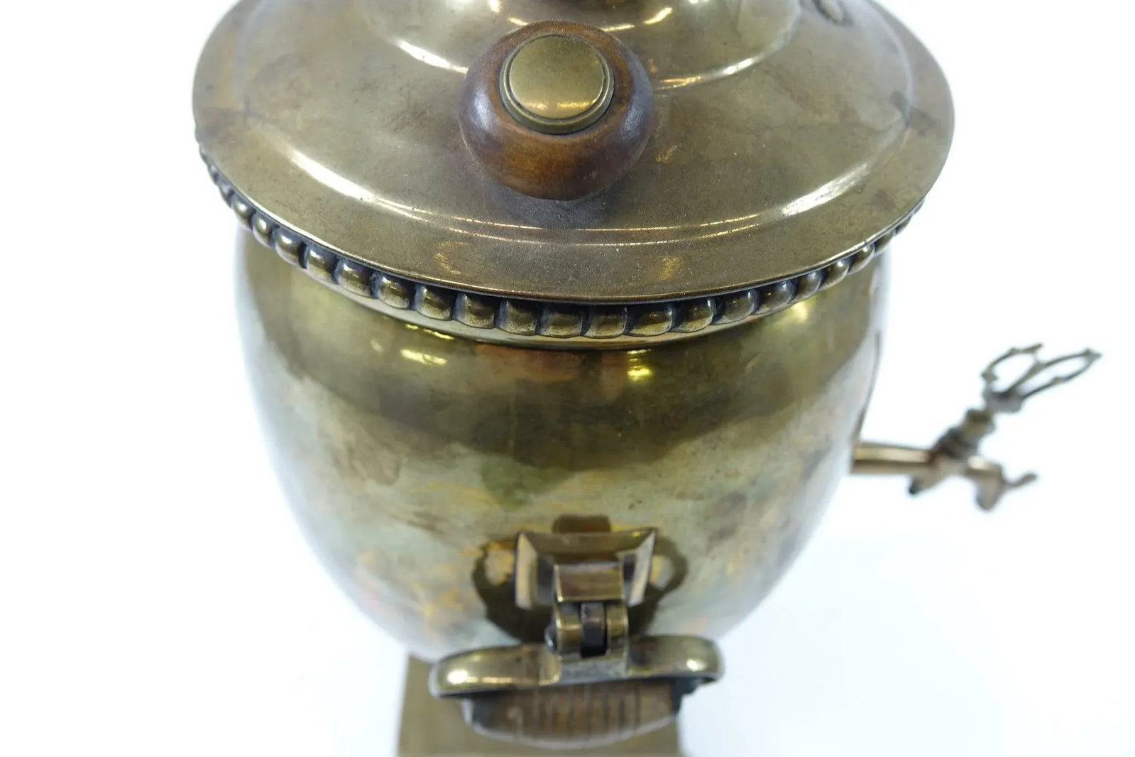 Antique Brass Russian Samovar 19th Century With Stamps - 6