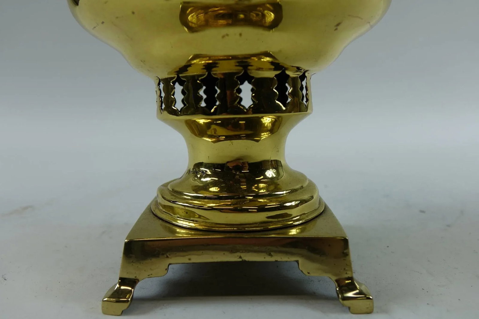 19th Century Brass Samovar – Antique-Style Design With Stamps - 3