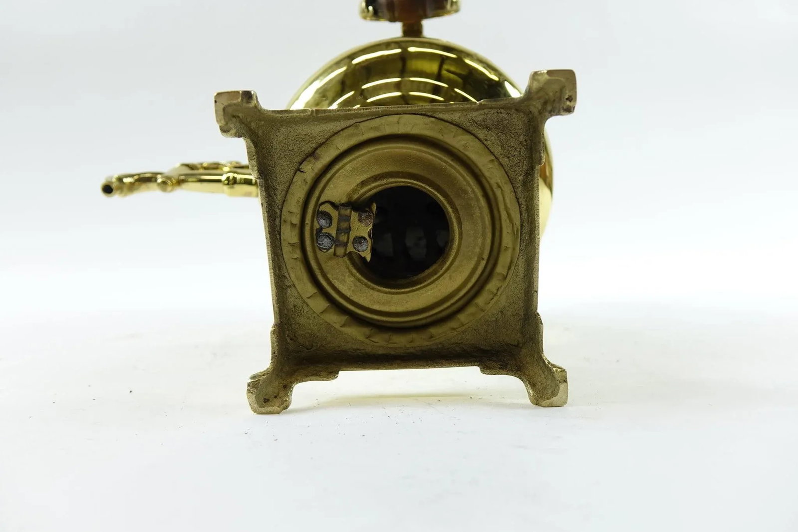 19th Century Brass Samovar – Antique-Style Design With Stamps - 7