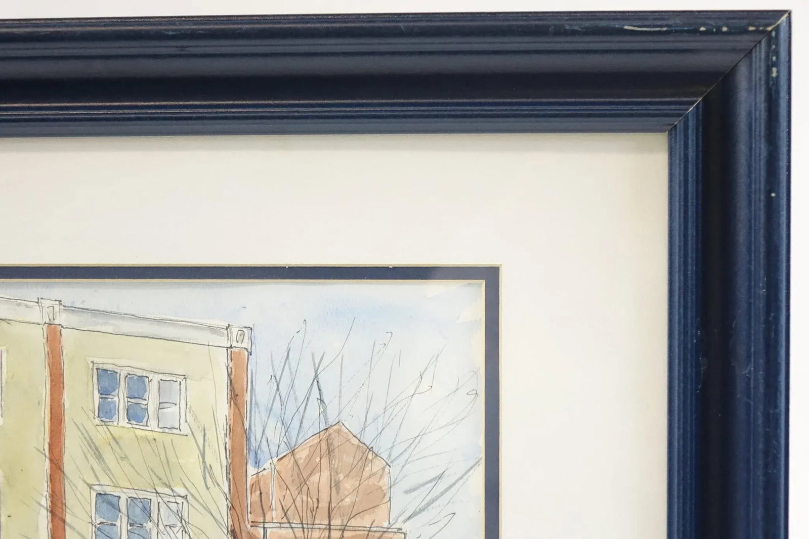 Maryland Town Original Watercolor on Paper Signed - 3