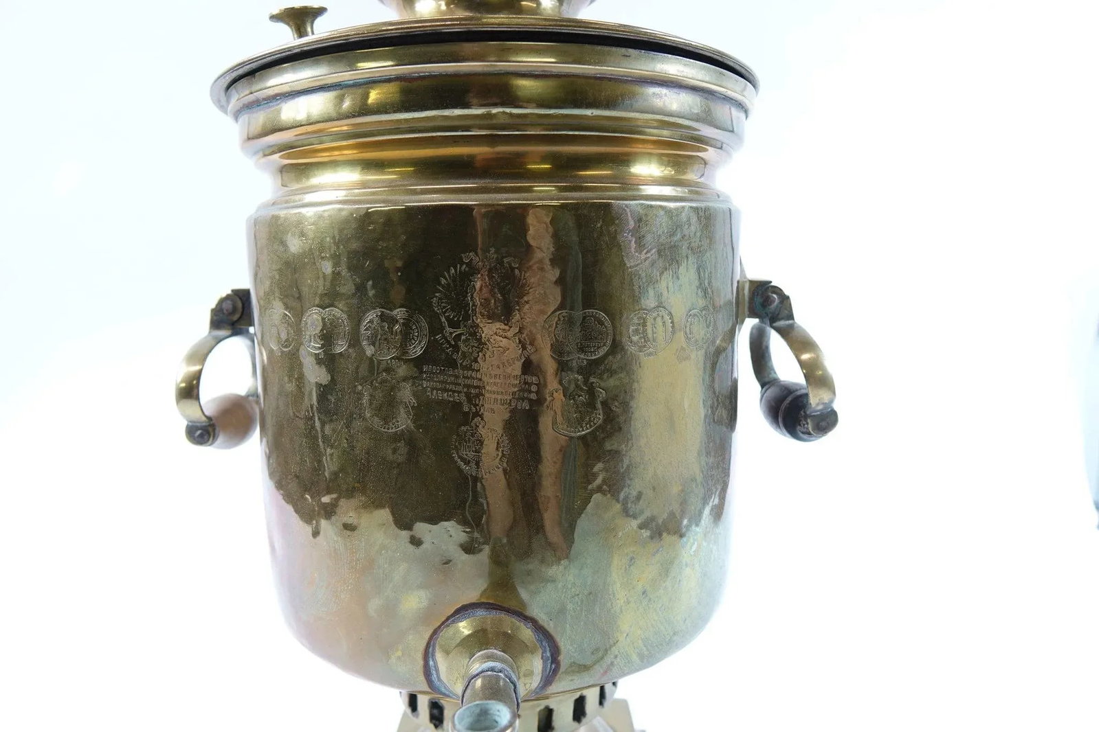 Antique 19th Century Brass Samovar – Classic Antique-Style - 6