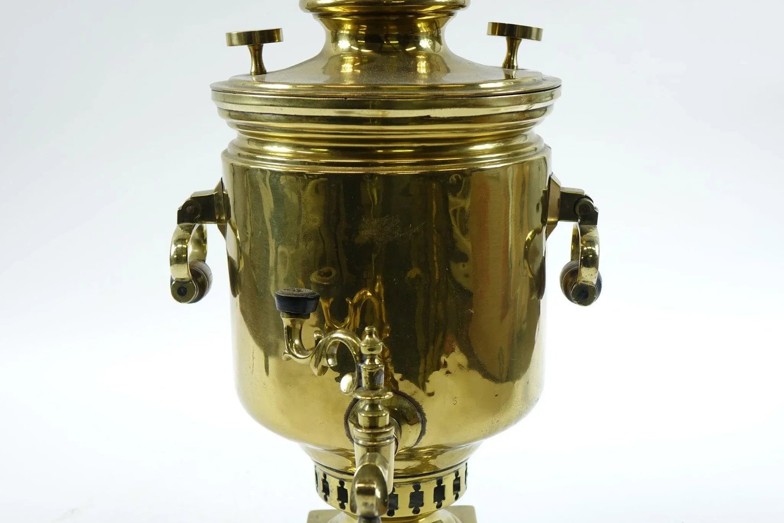 Antique Brass Samovar – 19th Century With Stamps - 6
