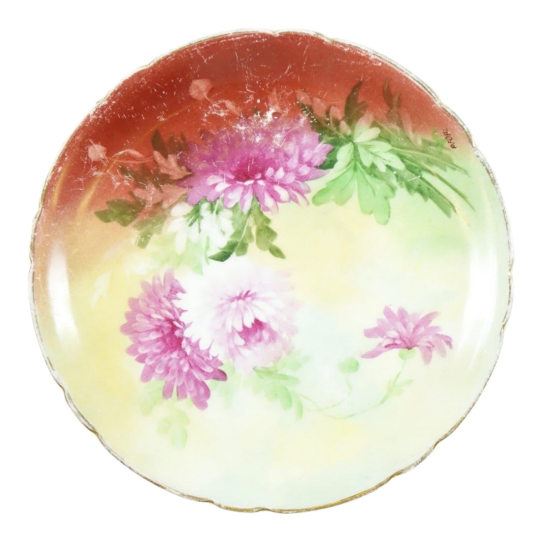 Antique Wenzel Pfohl Handpainted Porcelain Plate (1 of 5)