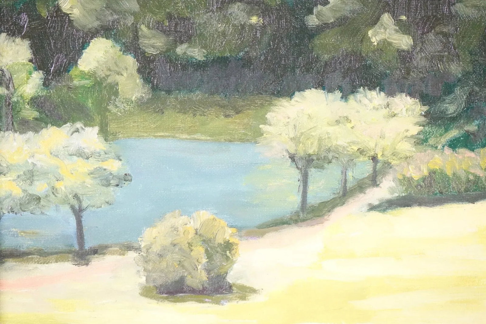 Whispers of Nature - Late 20th Century Oil Painting on Canvas Board Original, Framed - 3