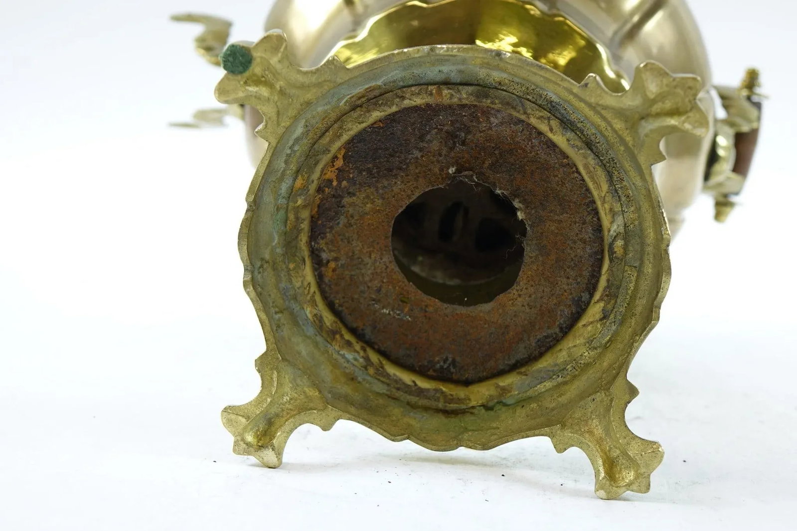 Antique Persian Brass Samovar Early 20th Century With Stamps - 6