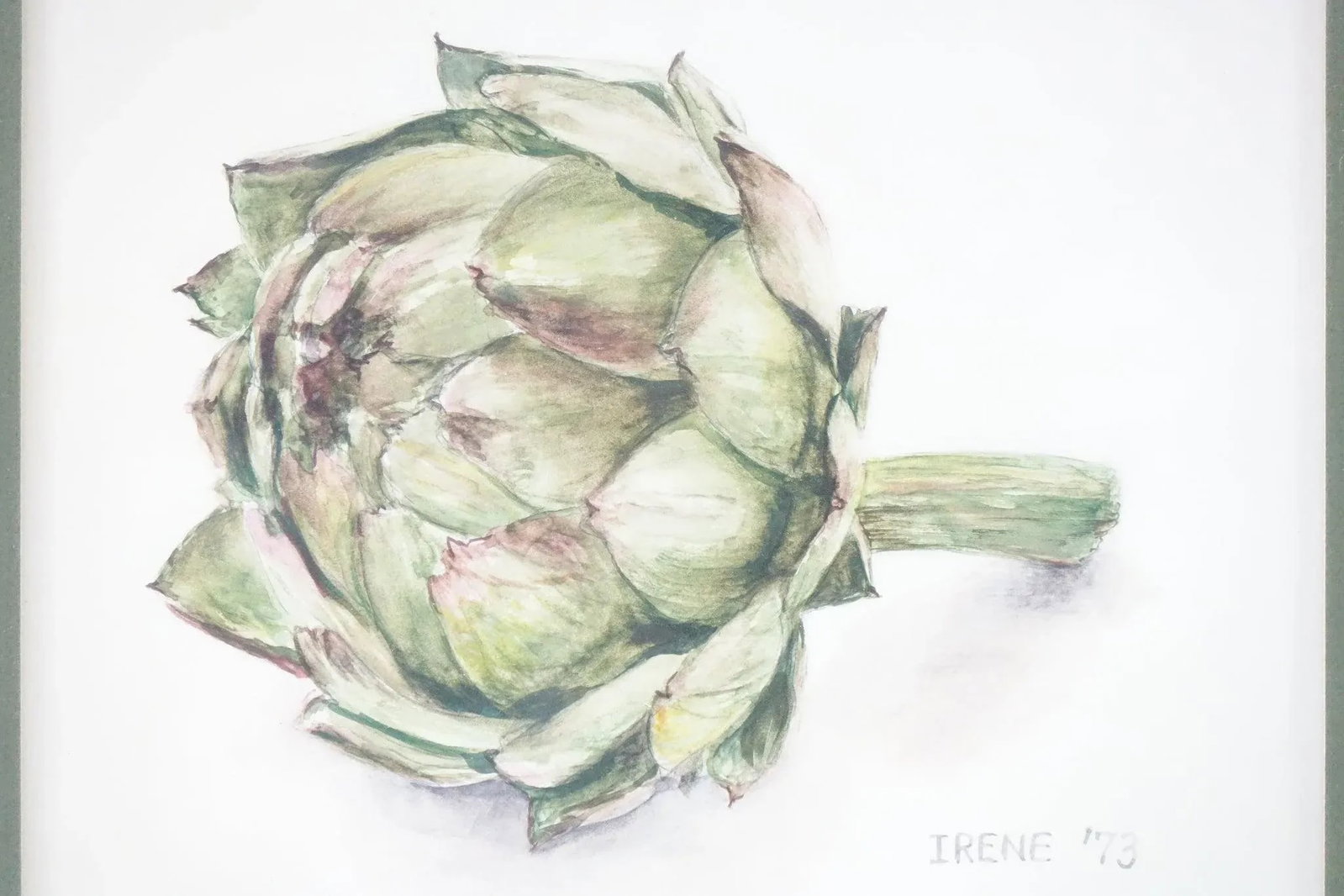 Watercolor on Paper Signed on the Bottom 1973 - 4