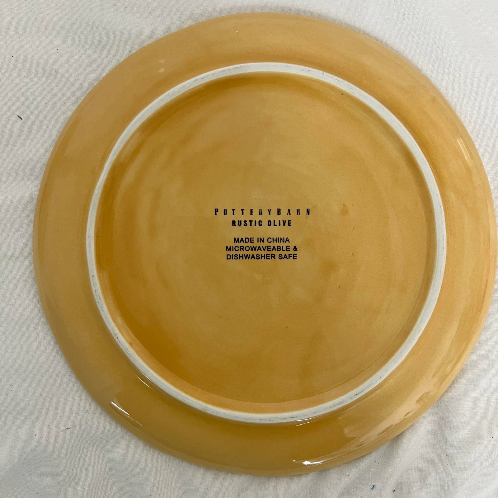 Pottery Barn Rustic Olive Salad Plates - Set of 4 - 2