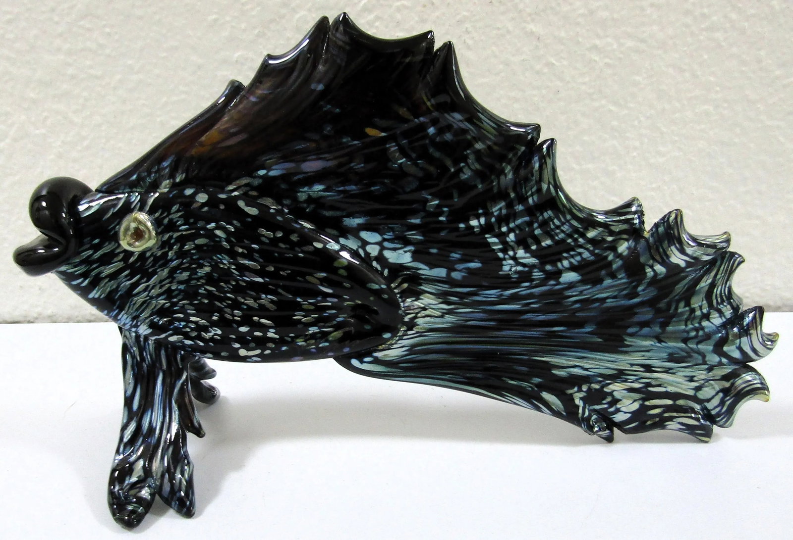 Vintage Diane Lowery Hand Blown Fish Sculpture Signed - 6