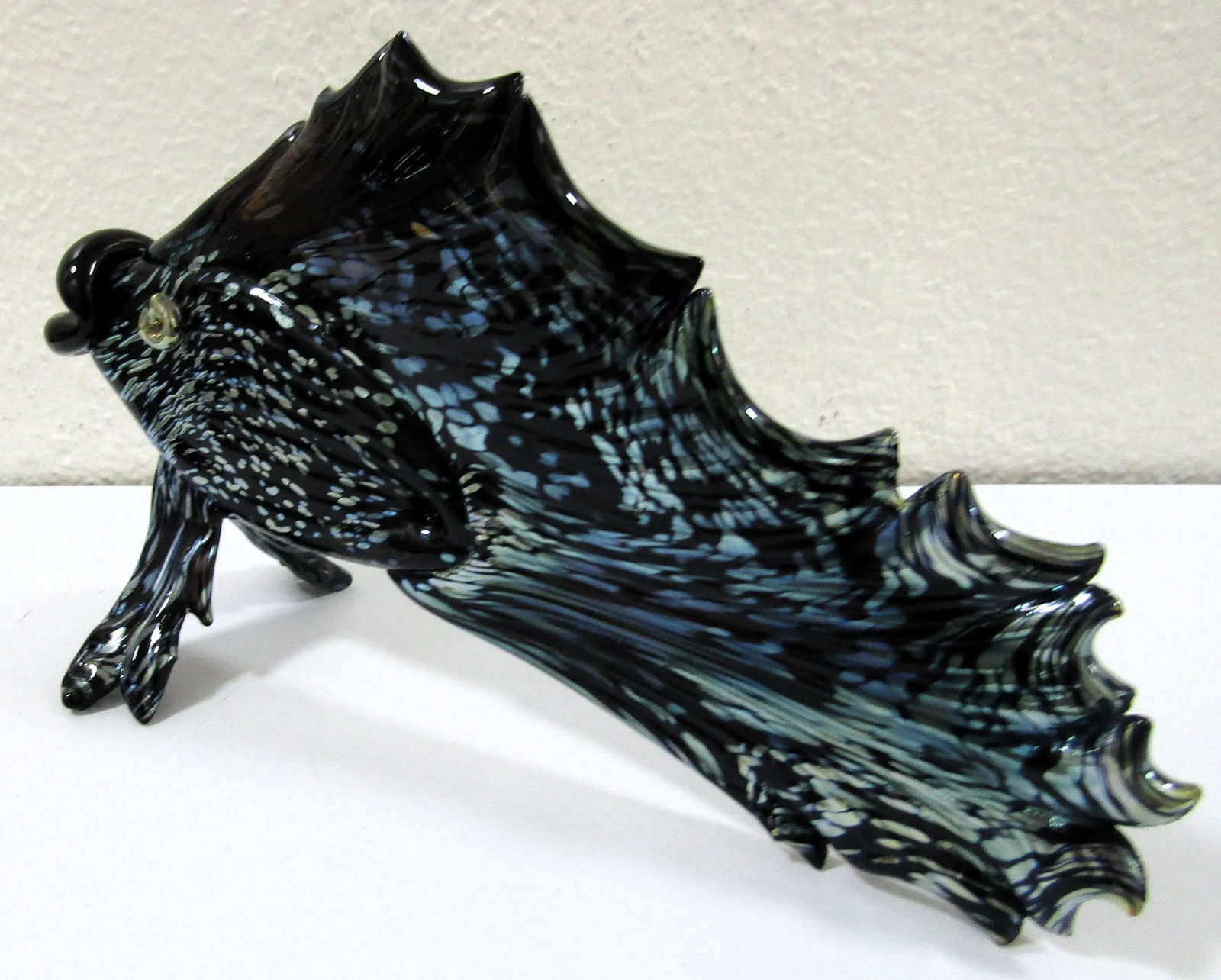 Vintage Diane Lowery Hand Blown Fish Sculpture Signed - 8
