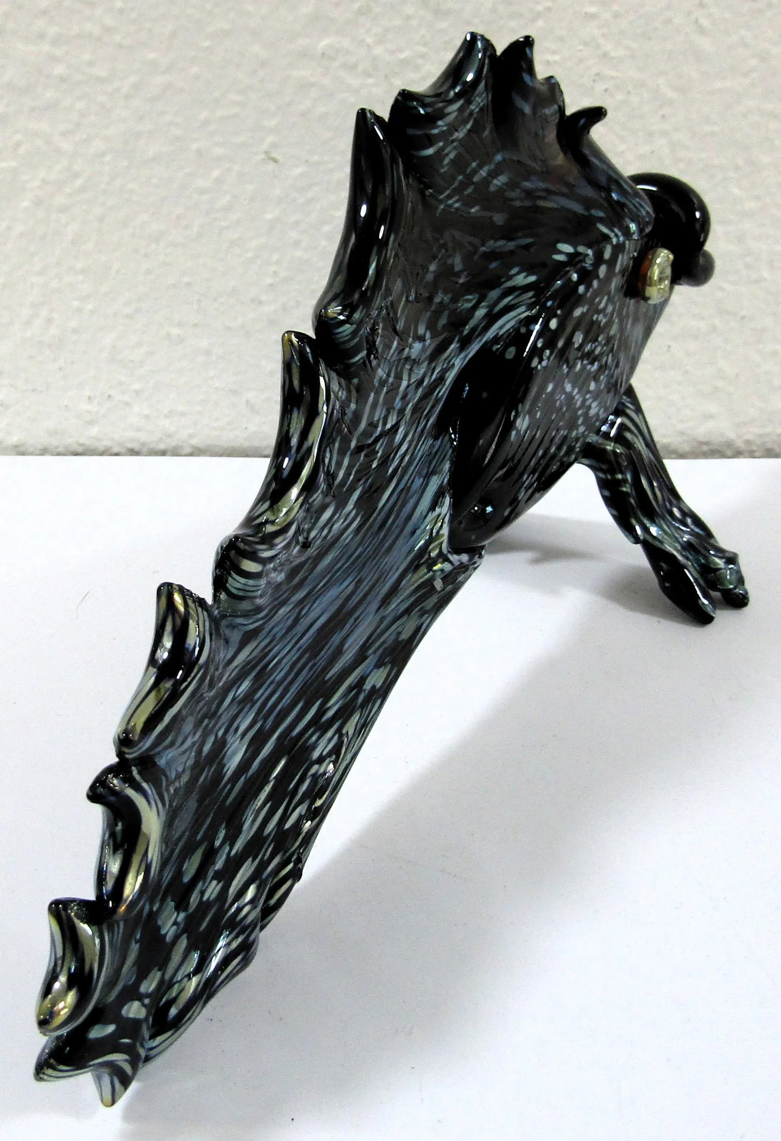 Vintage Diane Lowery Hand Blown Fish Sculpture Signed - 9