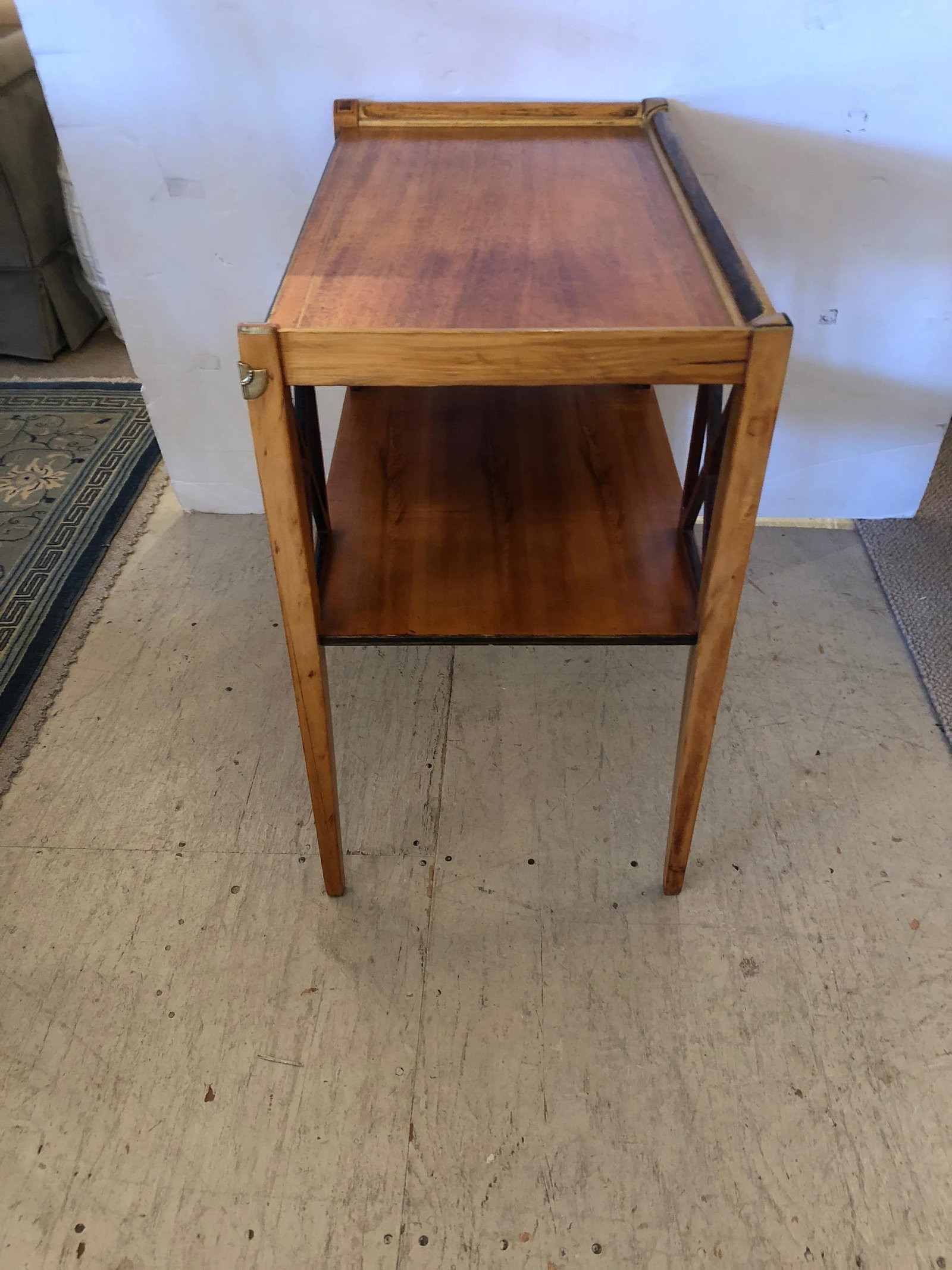 Neoclassical Style Side Table With Drawer - 4