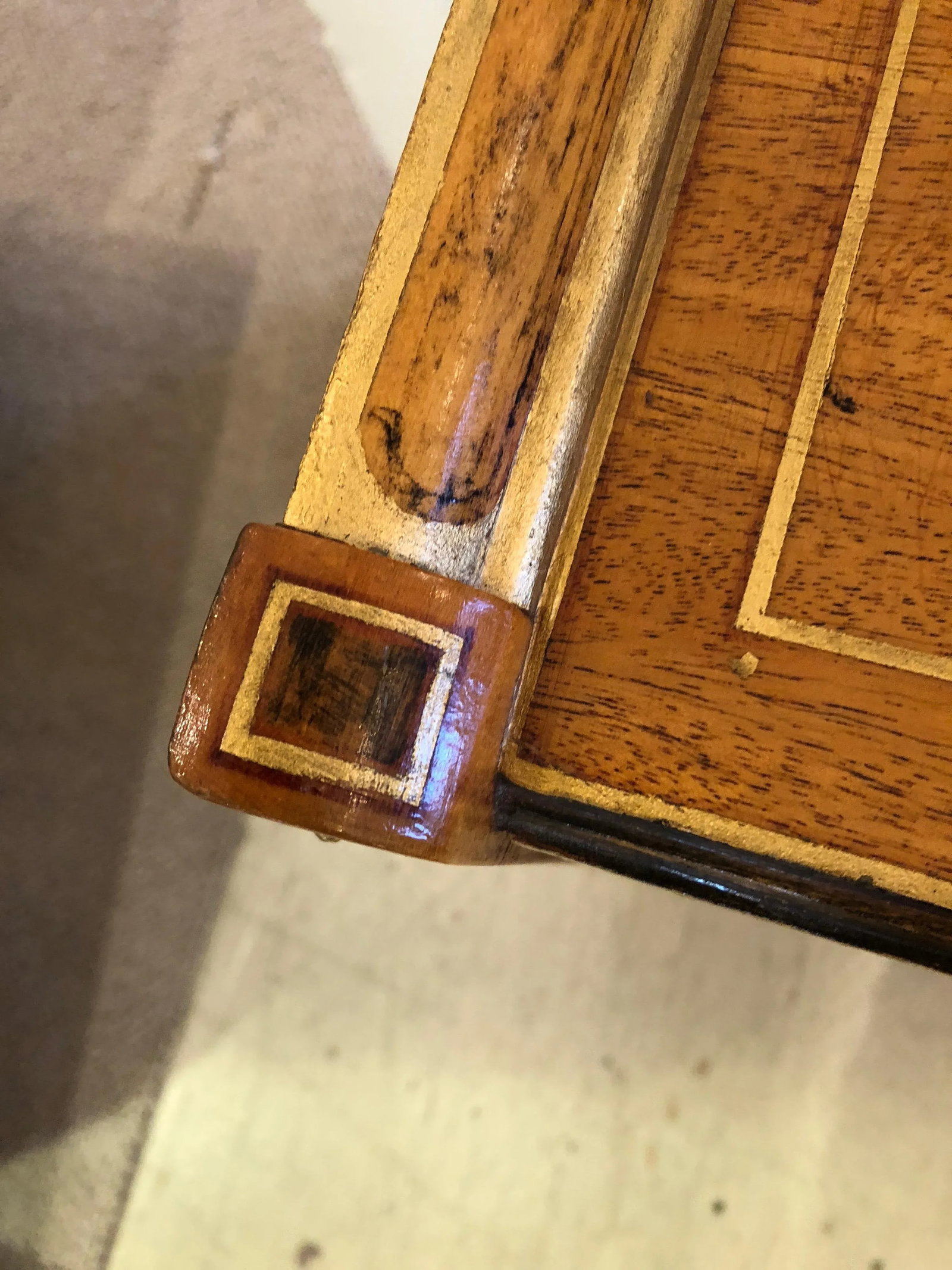 Neoclassical Style Side Table With Drawer - 9