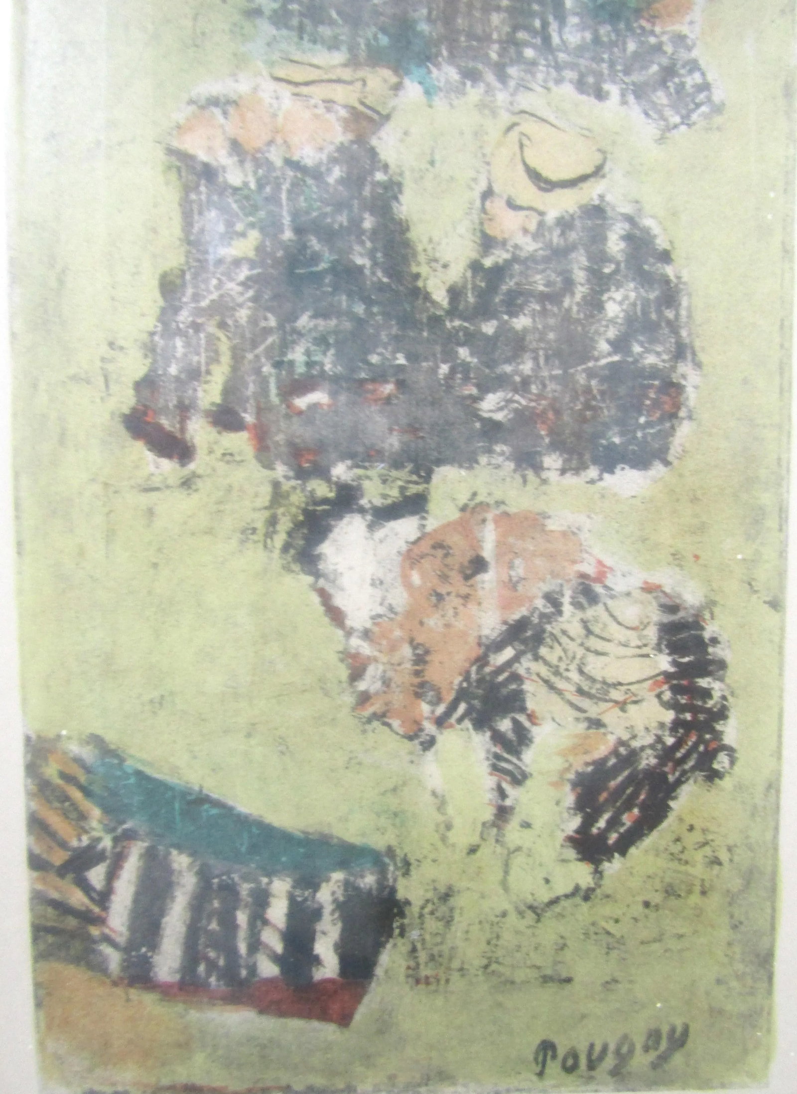 Jean Pougny Signed Lithograph on the Beach Circa 1950s Numbered 23/150, Framed - 5