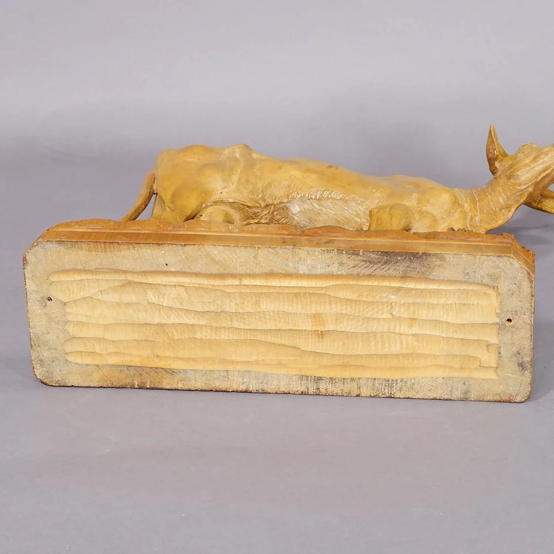 Large Wooden Carved Female Cattle Sculpture Brienz Switzerland Ca. 1920s - 10