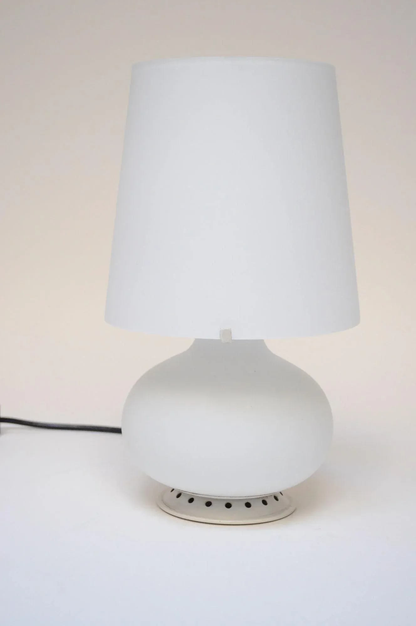 Vintage Italian Petite Glass Table Lamp by Max Ingrand for Fontana Arte - 2
