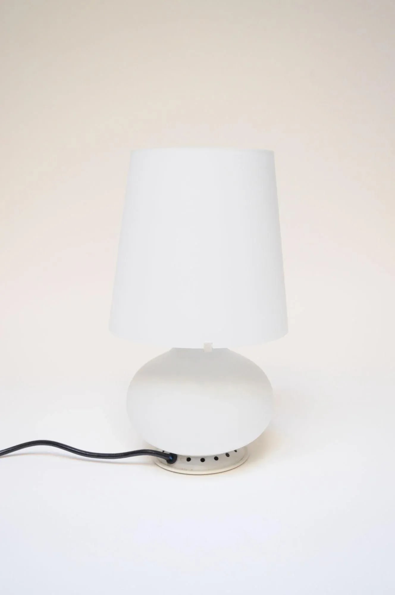 Vintage Italian Petite Glass Table Lamp by Max Ingrand for Fontana Arte - 3