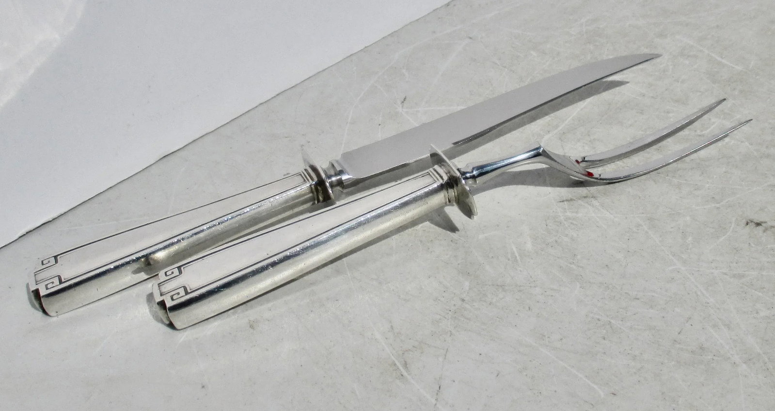 Art Deco "Etruscan" Carving Set by Gorham Sterling - a Set of 2 - 4