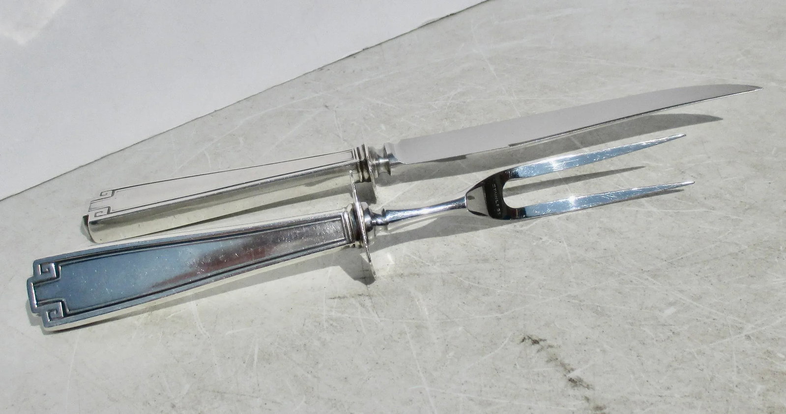 Art Deco "Etruscan" Carving Set by Gorham Sterling - a Set of 2 - 5