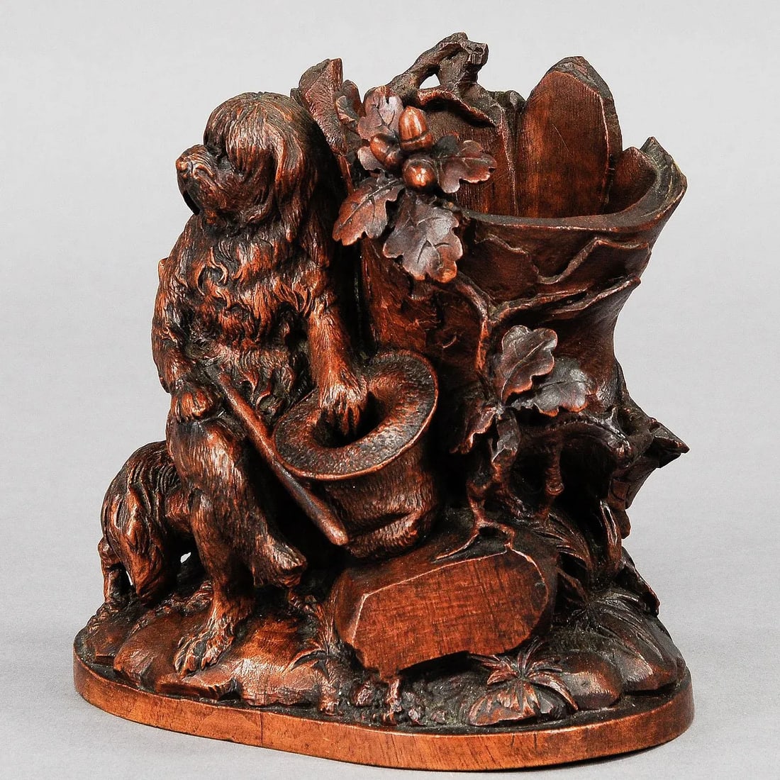 Black Forest Carved Disabled Dog - Brienz Ca. 1900 - 5