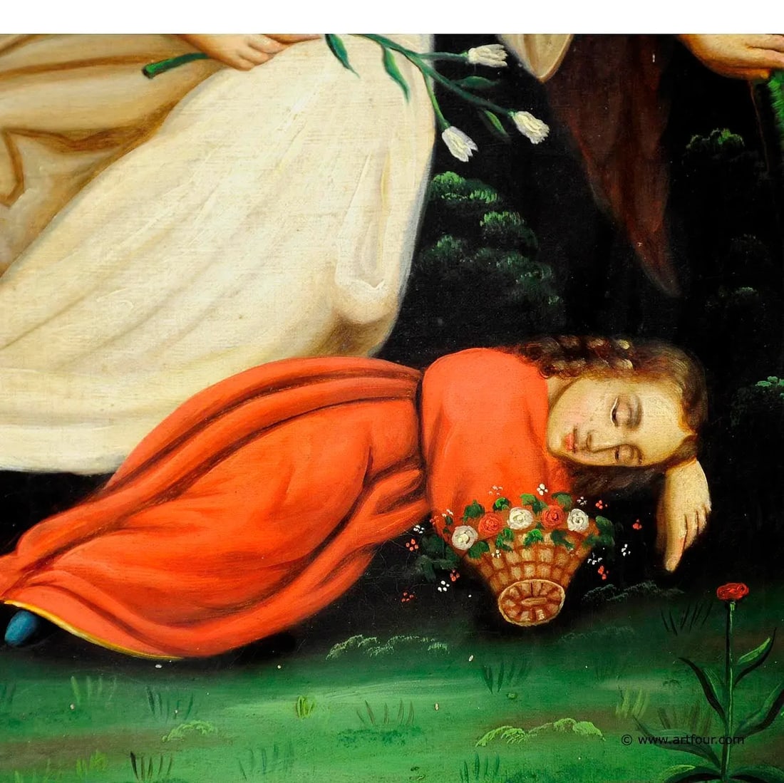 Early 20th Century Unknown - Angel With Sleeping Child - 3