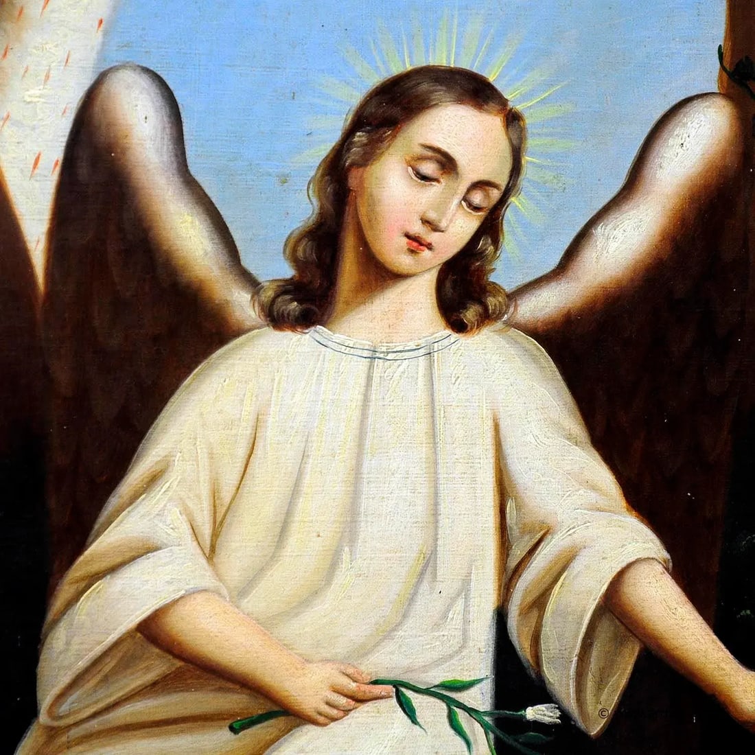 Early 20th Century Unknown - Angel With Sleeping Child - 4