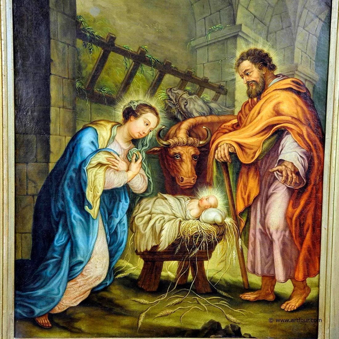 Unknown - Mary and Joseph in the Barn of Bethlehem - 3
