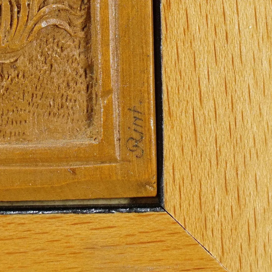 A Wooden Micro Carving Plaque by Johann Rint Ca. 1880 - 2