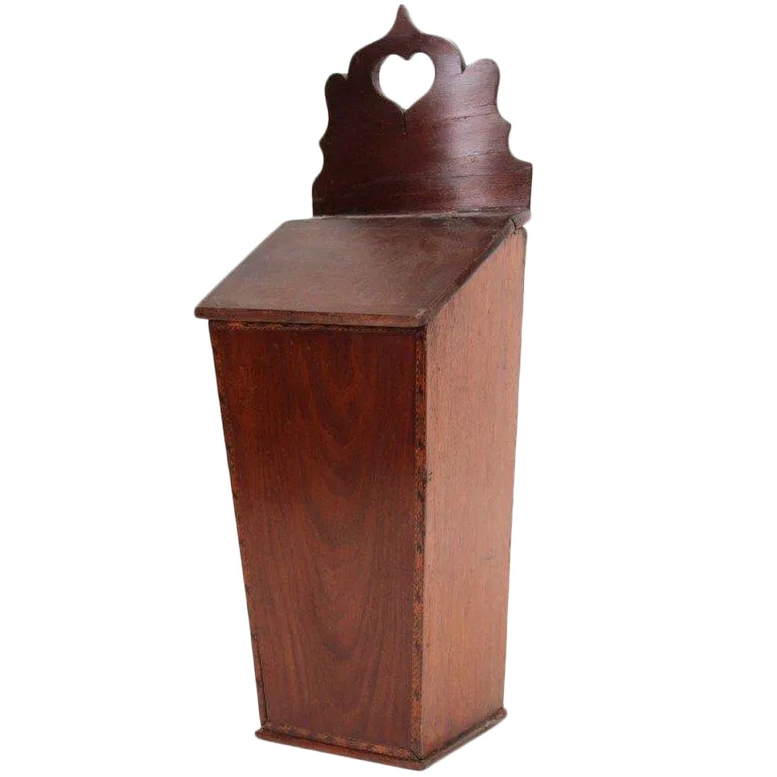 American Inlaid Mahogany Candle Box, 19th Century: 19th century inlaid mahogany candle box. Condition: Alterations: Unknown Imperfections: Some Imperfections Condition Notes: Excellent Wear consistent with age and use. Dimensions: Height: 22 in.