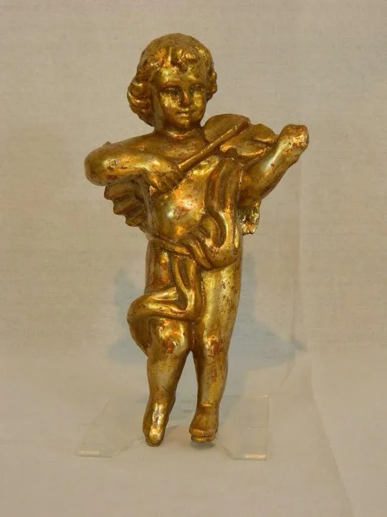 Baroque Style Carved Giltwood Cherub or Putti Adapted as a Lamp, 20th Century - 3