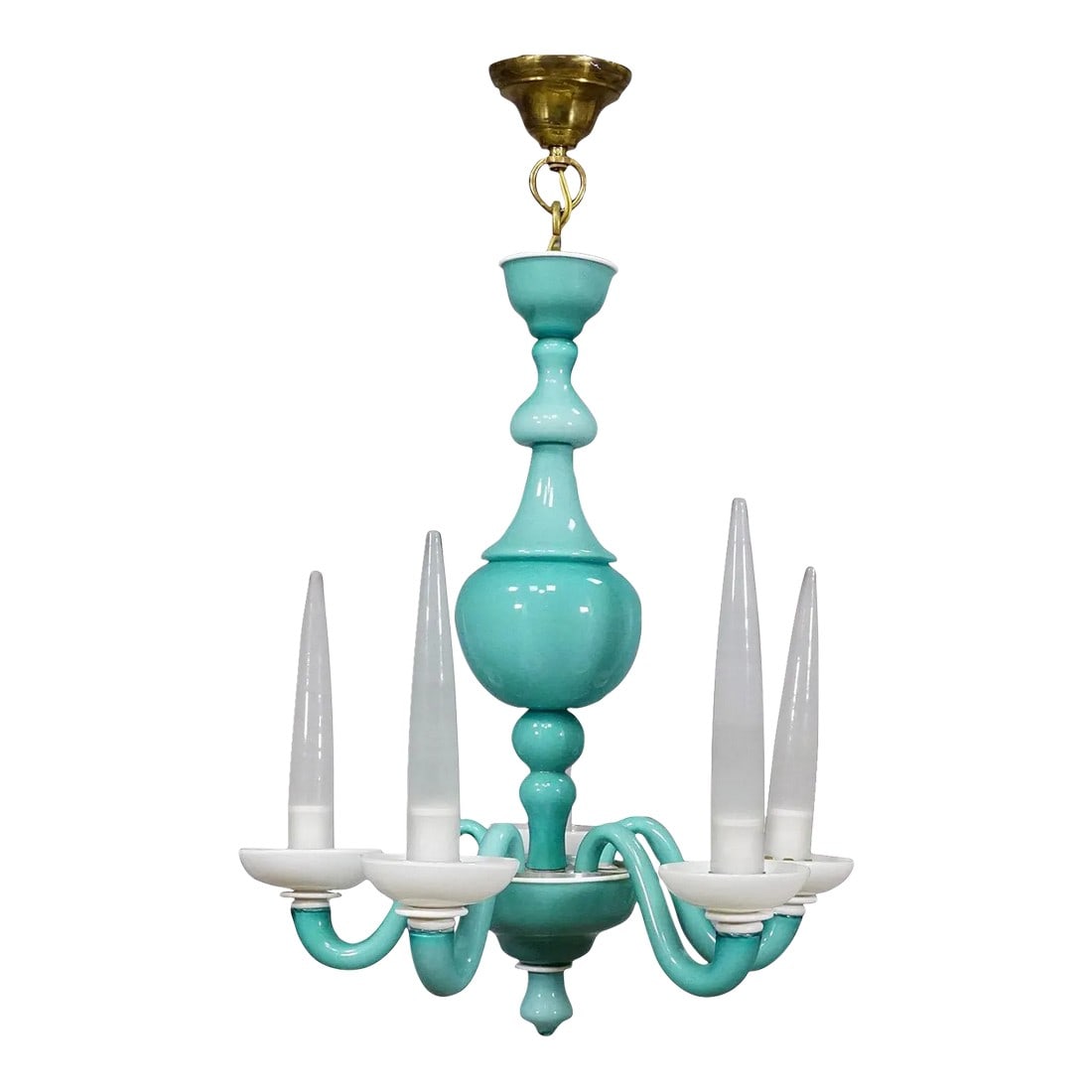 Murano Art Glass Chandelier by Gio Ponti for Venini 1940s (1 of 11)