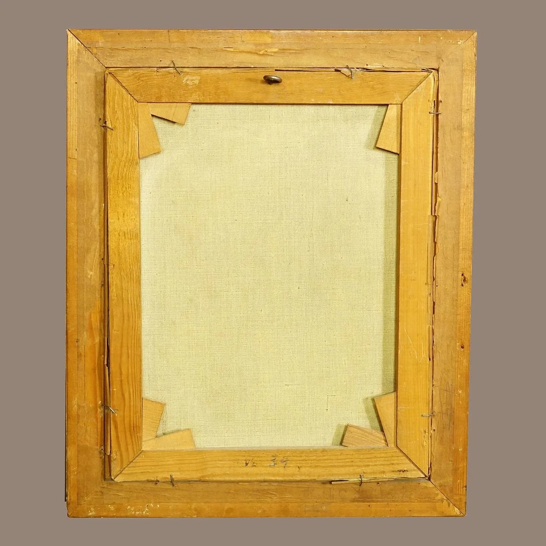 Summerly Mountain Landscape With Hiker on Hiking Trail, 19th Century - 7